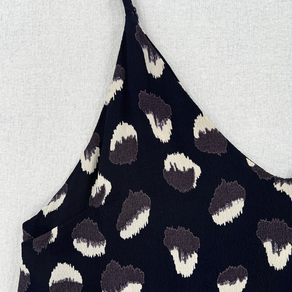 REFORMATION Eli 90s Mini Slip Dress Womens XS Black Gray Wild Child Animal Print - Picture 9 of 16